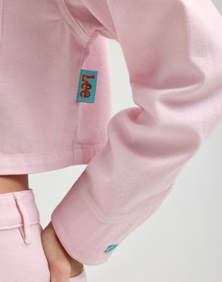 Women's Lee® x Ruohan Wang Crop Chore Jacket in Light Pink alternative view 7