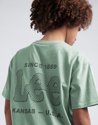 Supercharged Tee in Slit Green alternative view 3