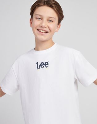 ◆LEE◆ Lee Surfboard Graphic T-Shirt White 207964972-1-ecru