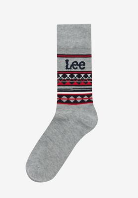 Lee 3-Pack Gift Socks Grey Marl Navy Red, Lee