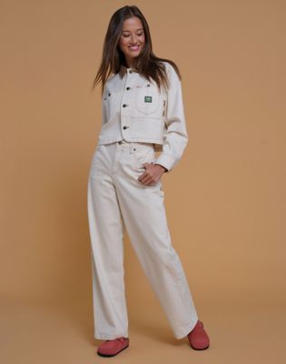 Lee x Crayola Limited Edition Ecru Crop Chore Jacket Ecru Taille XS