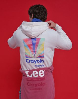 White Calvin Klein Hoodie Rot Lee® X Crayola® Limited Edition