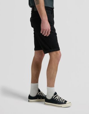 Regular 5 Pocket Short in Clean Black