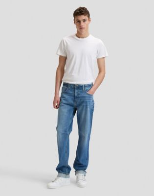 Haden Relaxed Selvedge Denim Jean in Blue Force