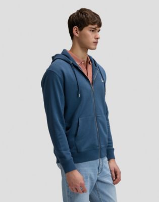 Regular Lee Essential Full Zip Hoodie in Academy Blue