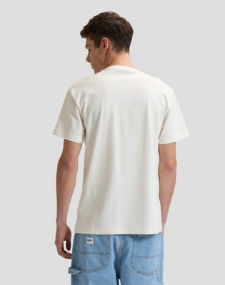 Regular Lee Flag Tee in Natural