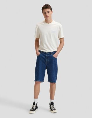 Asher Loose Short in Indigo Warp