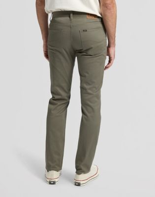 Daren Regular Lightweight Trousers in Lichen Olive