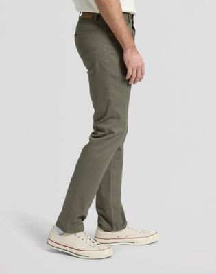 Daren Regular Lightweight Trousers in Lichen Olive