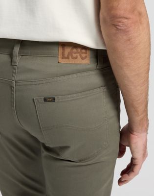 Daren Regular Lightweight Trousers in Lichen Olive