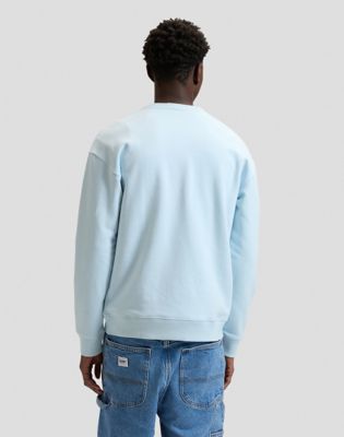 Relaxed Lee Stitch Crew in Beau Blue