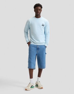 Relaxed Lee Stitch Crew in Beau Blue