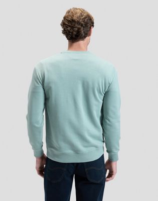 Lee Regular Patch Crew Sweatshirt Desert Sage, Lee