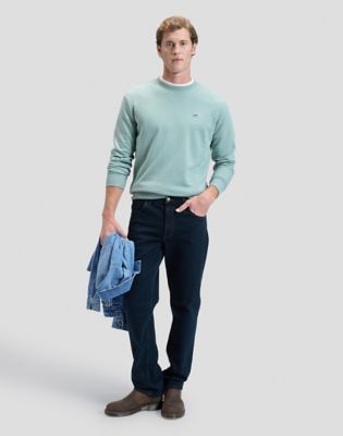 Regular Patch Crew Sweatshirt in Desert Sage