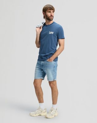 Regular Medium Wobbly Lee Tee Academy Blue, Lee