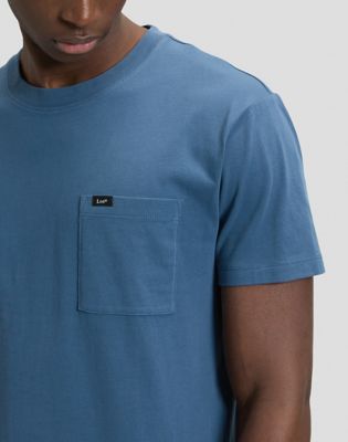 Slim Ultimate Pocket Tee in Academy Blue