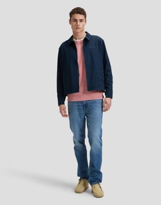 Regular Harrington Signature Jacket in Rivet Navy