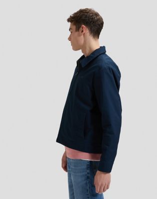 Regular Harrington Signature Jacket in Rivet Navy