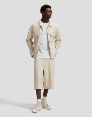 Regular Jacquard Jacket in Natural Greige