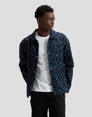 Workwear Regular Clean Jacket in Geo Print