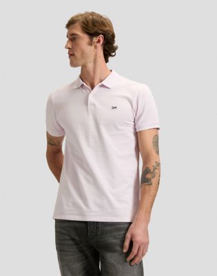 Regular Pique Polo in Light Icy Pink