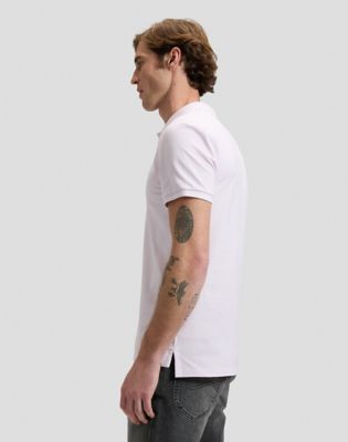 Regular Pique Polo in Light Icy Pink