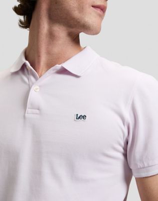 Regular Pique Polo in Light Icy Pink