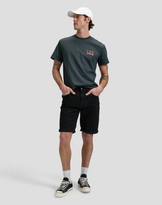 Relaxed Lee Vinyl Tee in Washed Black