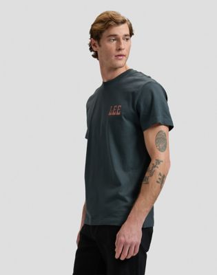 Relaxed Lee Vinyl Tee in Washed Black