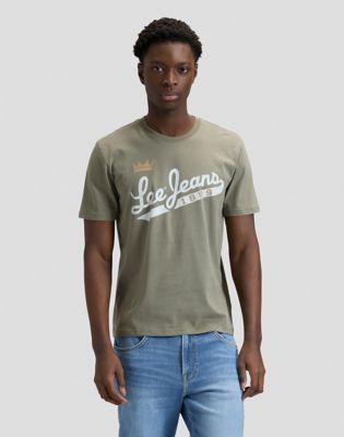 Lee Jeans Regular Tee in Lichen Olive