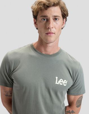 Regular Medium Wobbly Lee Tee in Lichen Olive