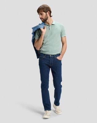 Regular Garment Dye Polo in Desert Sage