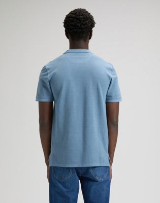 Lee Regular Garment Dye Polo Dustier Blue, Lee