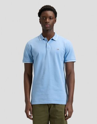 Regular Pique Polo in Halogen