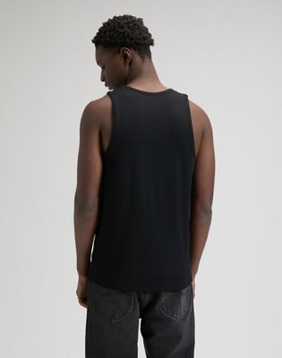 Lee Slim Ribbed Tank Black, Lee