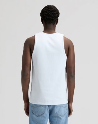Lee Slim Ribbed Tank Bright White, Lee