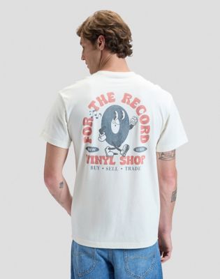 Relaxed Lee Vinyl Tee in Natural