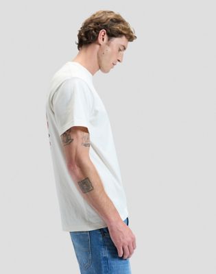 Relaxed Lee Vinyl Tee in Natural