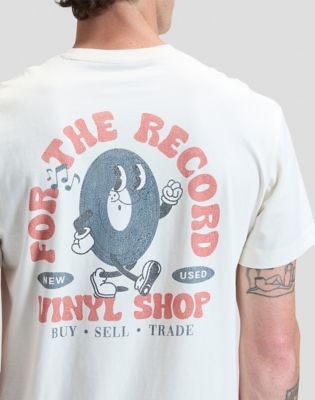 Relaxed Lee Vinyl Tee in Natural