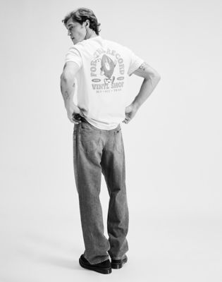 Relaxed Lee Vinyl Tee in Natural