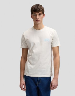 Regular Medium Wobbly Lee Tee in Natural