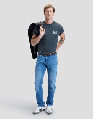 Relaxed Santa Monica Tee in Washed Black