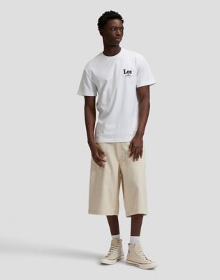 Regular Lee Stamp Tee in Bright White