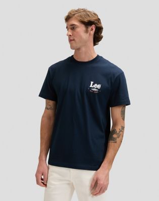 Regular Stamp Tee Rivet Navy Größe M male