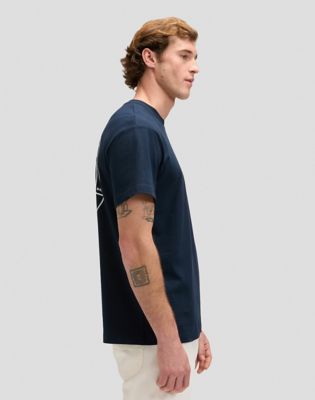 Regular Lee Stamp Tee in Rivet Navy