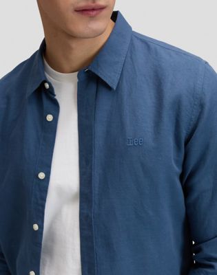Regular Lee Shirt in Academy Blue