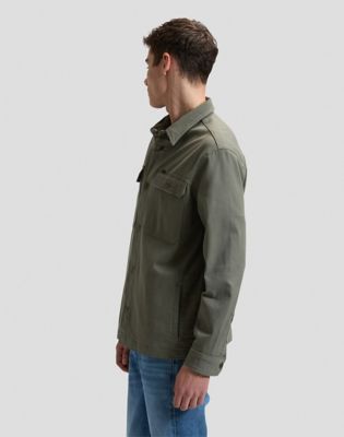 Relaxed 2 Pocket Overshirt in Lichen Olive