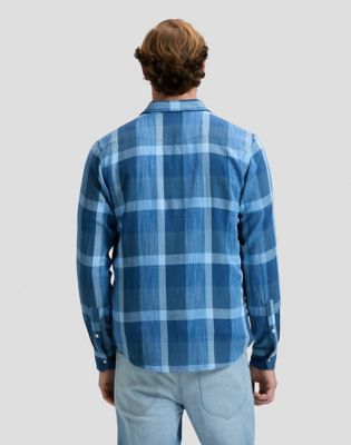 Lee Regular Clean Western Shirt Indigo Plaid, Lee