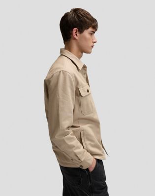 Workwear Relaxed Overshirt in Perfect Khaki