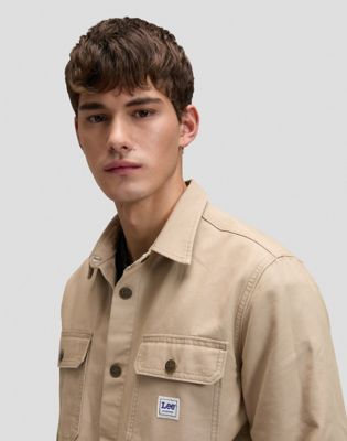 Workwear Relaxed Overshirt in Perfect Khaki